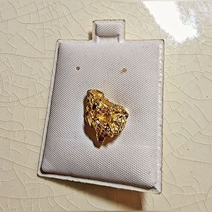 Vintage Gold nugget pin brooch